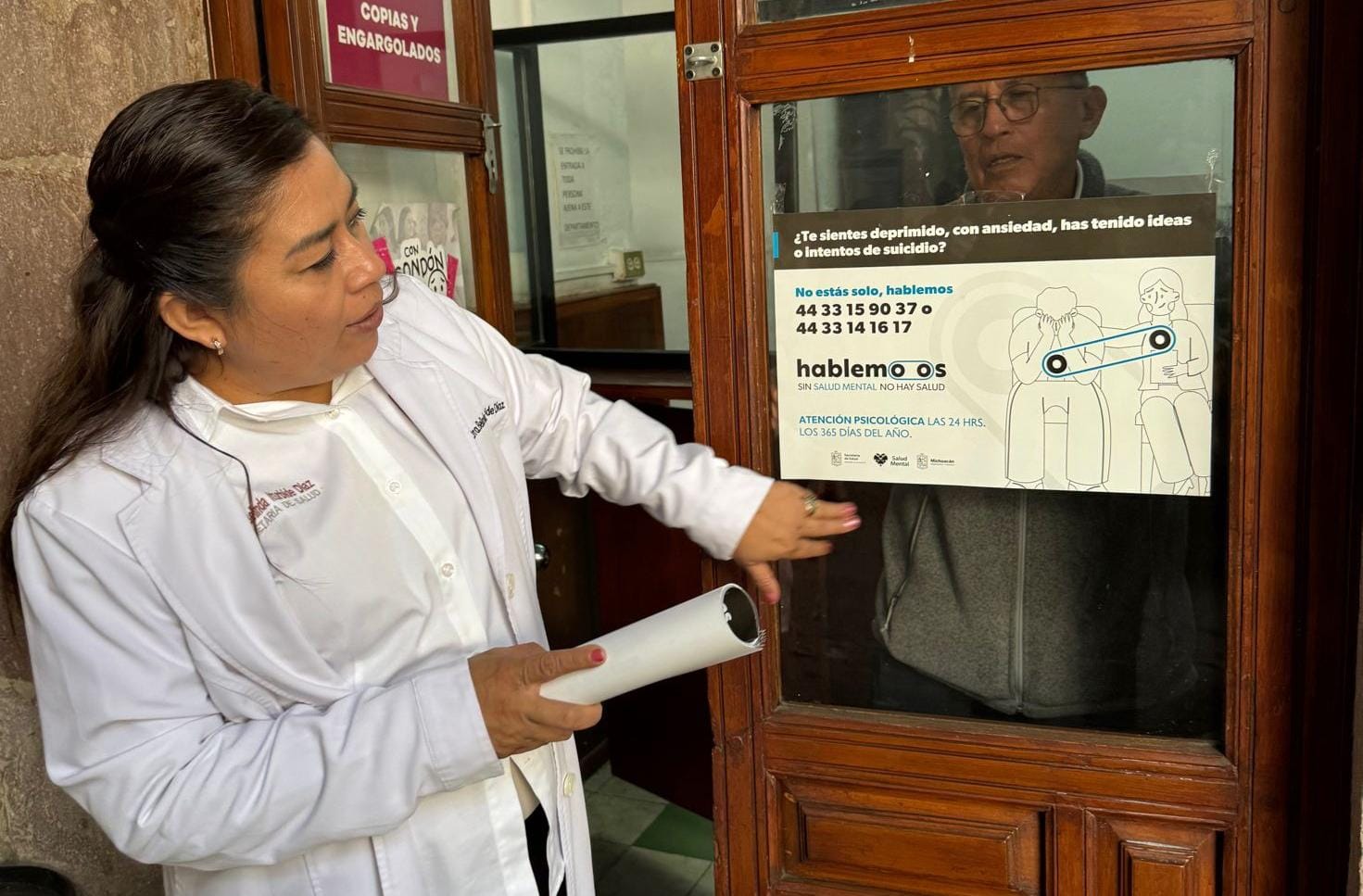 Promueven autoridades de la SSM línea telefónica para atender salud mental.