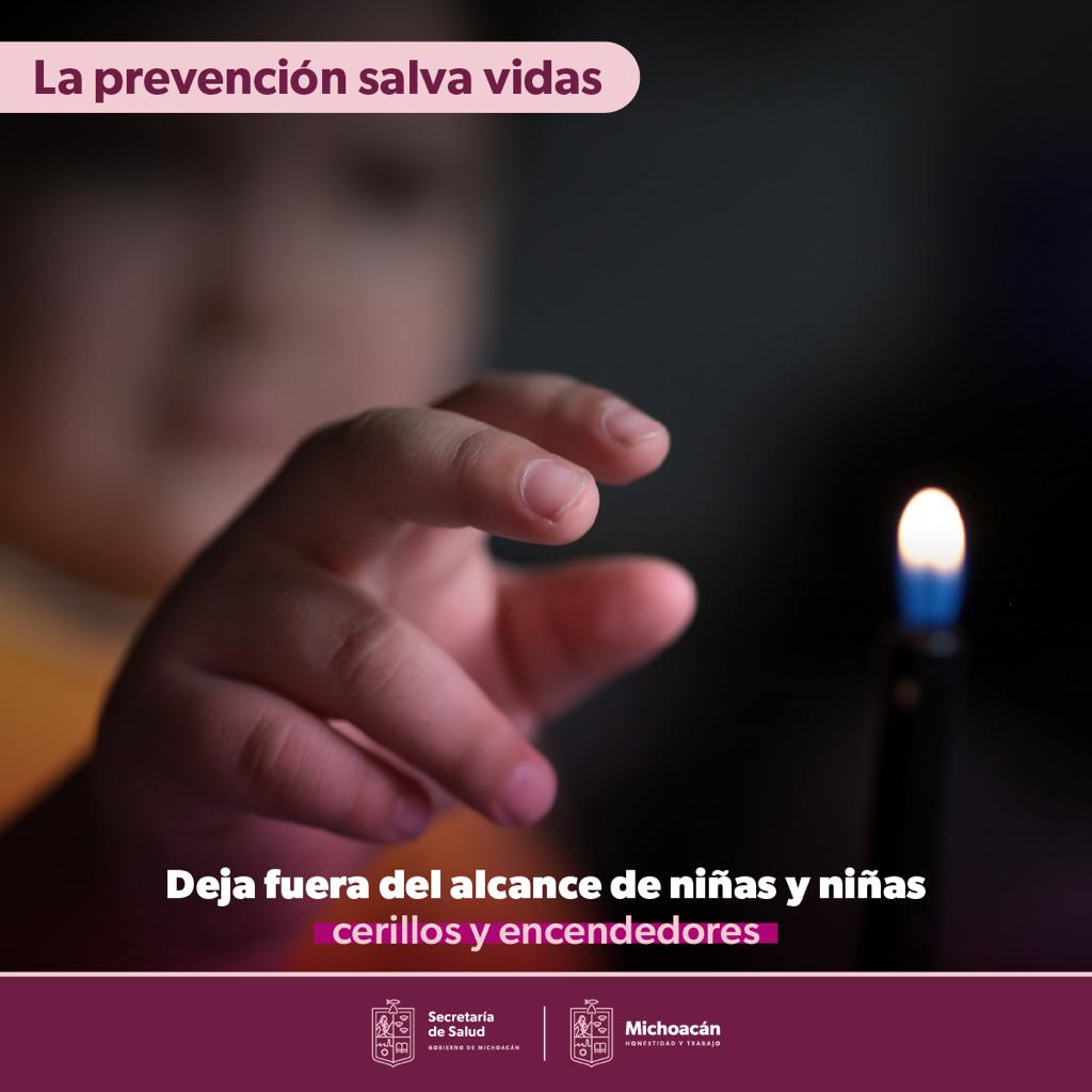 SSM exhorta a prevenir quemaduras en menores de edad.