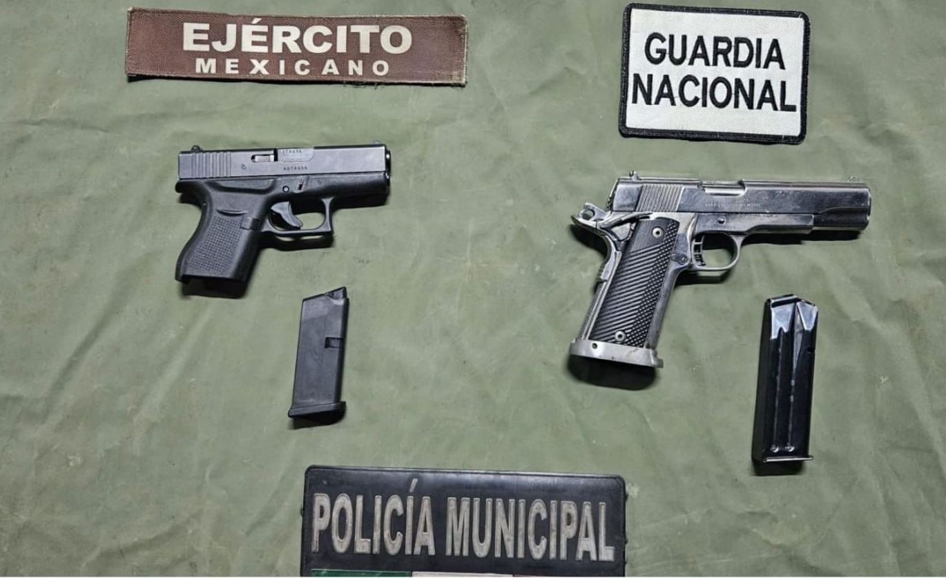 En movilización interinstitucional, detienen a 2 que hacían disparos al aire; en Apatzingán