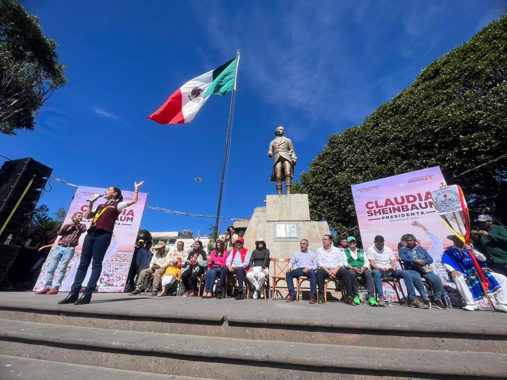 Con presencia y organización, Sheinbaum demuestra su amor por Michoacán: JP Celis.    