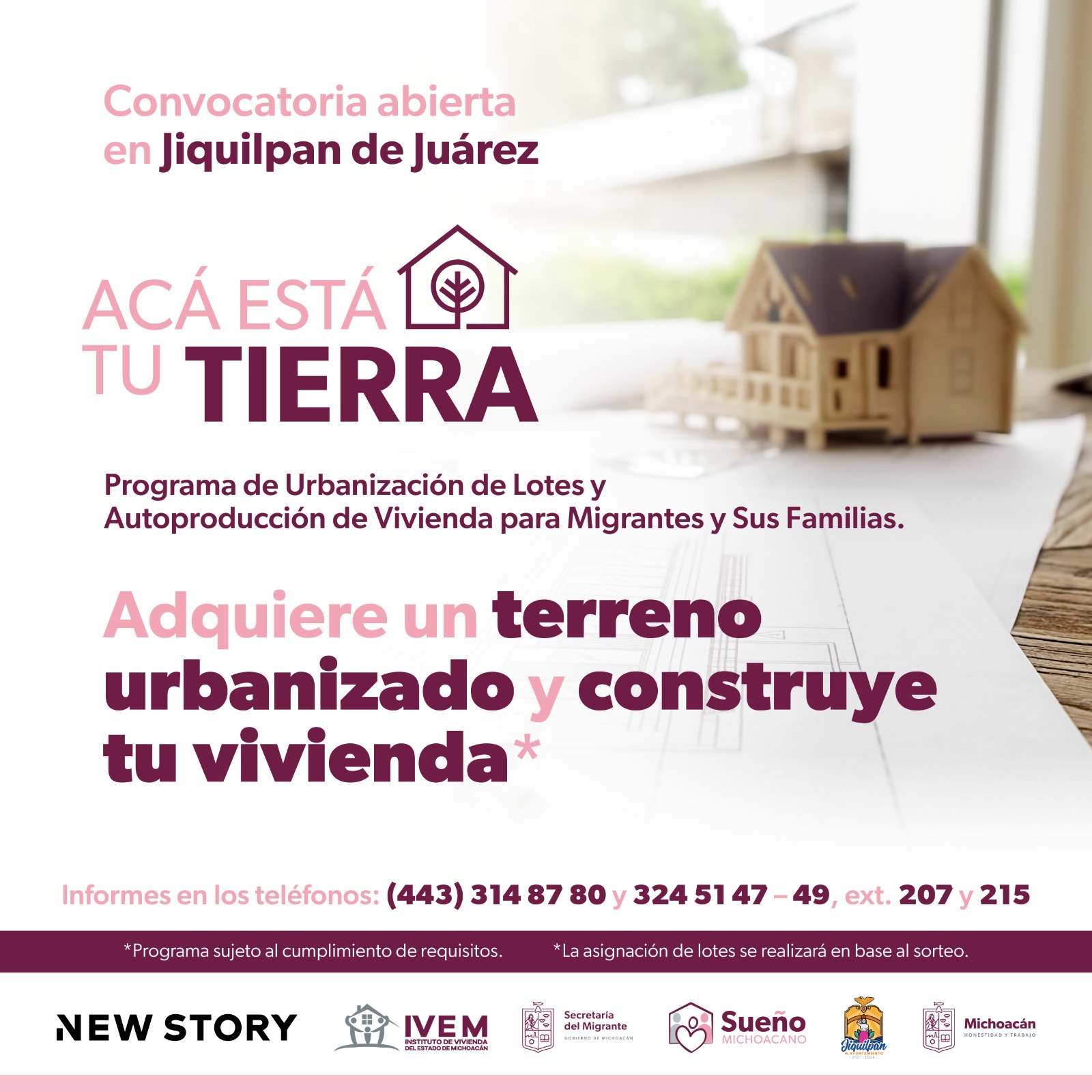 Así podrán familias migrantes de Jiquilpan acceder a un terreno para construir vivienda.