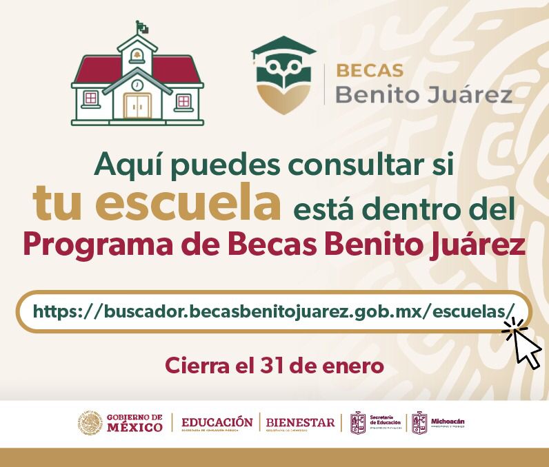 Quedan 3 días para solicitar la beca Benito Juárez: SEE.