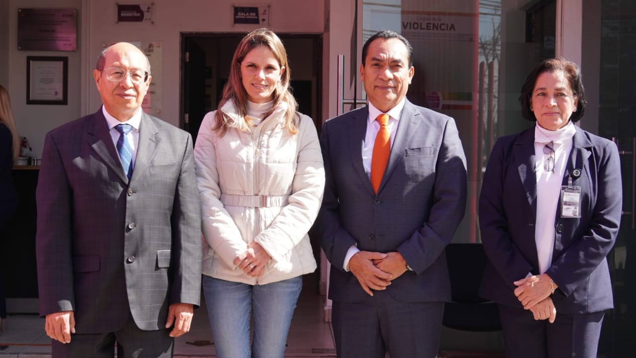 Diputada Daniela De Los Santos, Fiscal Adrián López y Presidente del Poder Judicial Jorge Reséndiz, realizan trabajos preparativos para el Centro de Justicia de Niñas, Niños y Adolescentes.