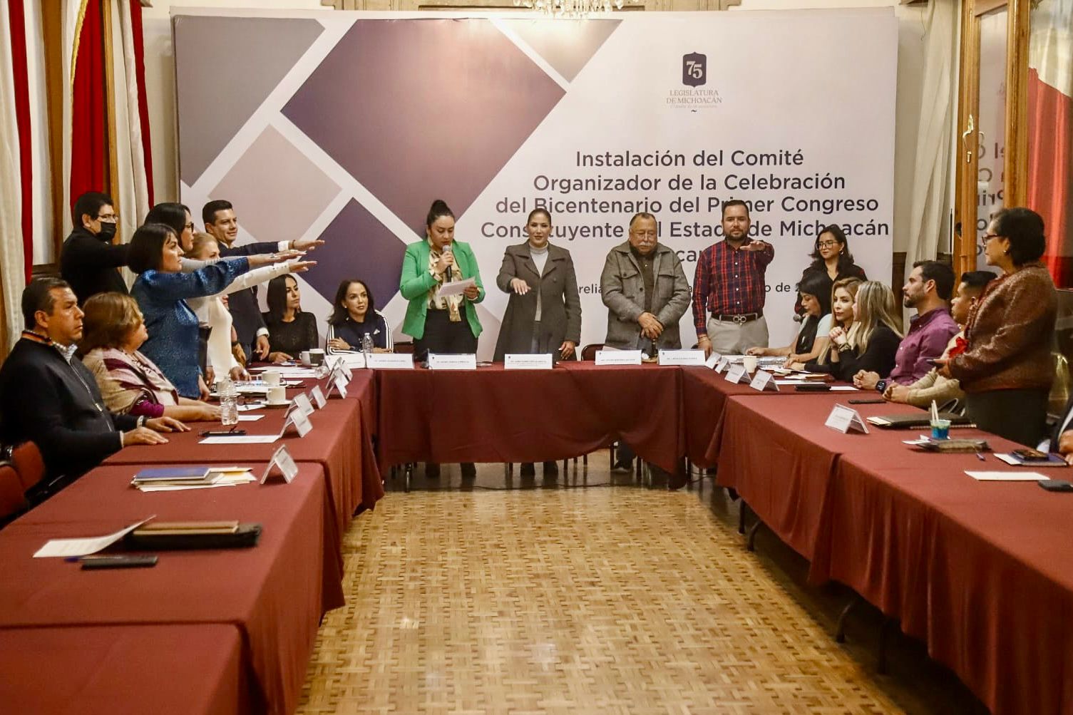 75 Legislatura instala Comité para el Bicentenario del Primer Congreso Constituyente de Michoacán.