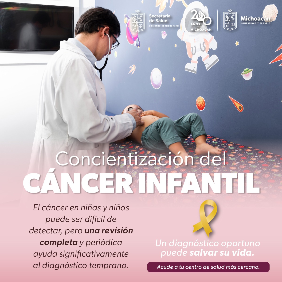 Promueve SSM detección oportuna del cáncer infantil