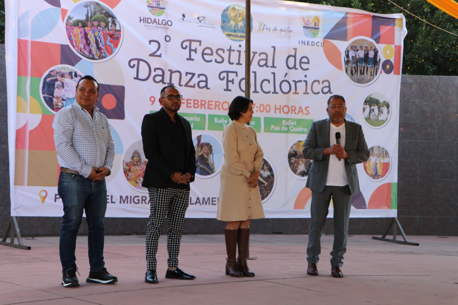 José Luis Téllez Marín, inauguró el Segundo Festival de Danza Folklórico.