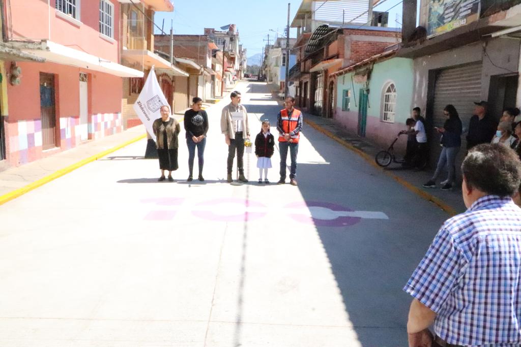 Construcción de calle Matamoros, producto de una Gira Soluciones