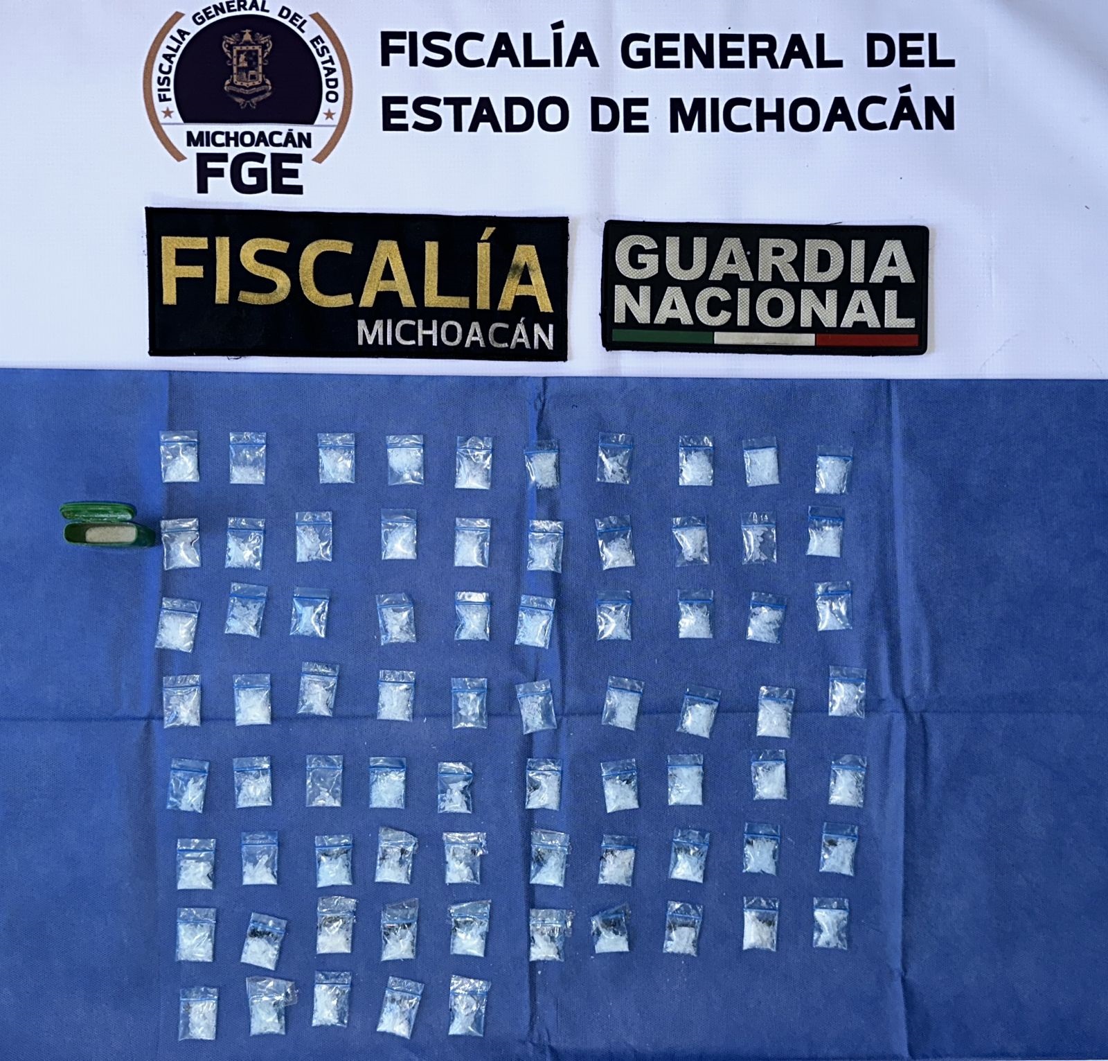 Tras cateo en la colonia Adolfo López Mateos, Fiscalía General asegura droga y detiene a una persona