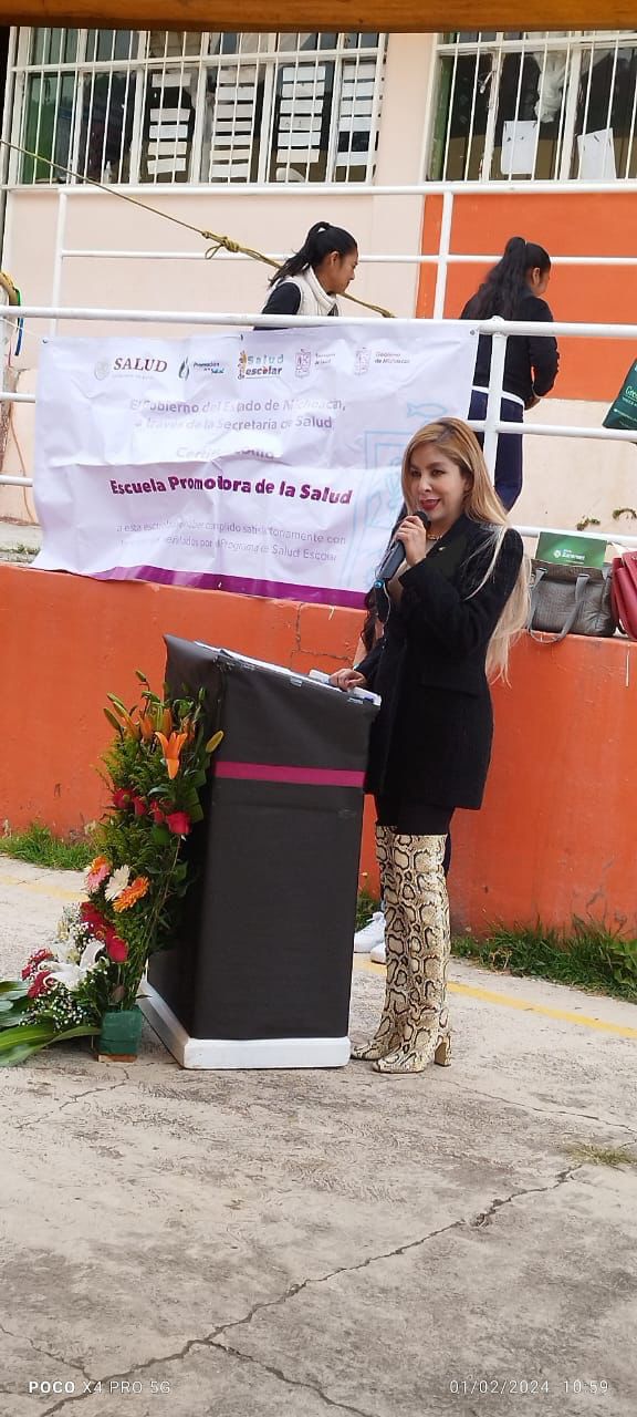 Escuelas Promotoras de la Salud un logro en favor de la niñez:Belinda Hurtado.