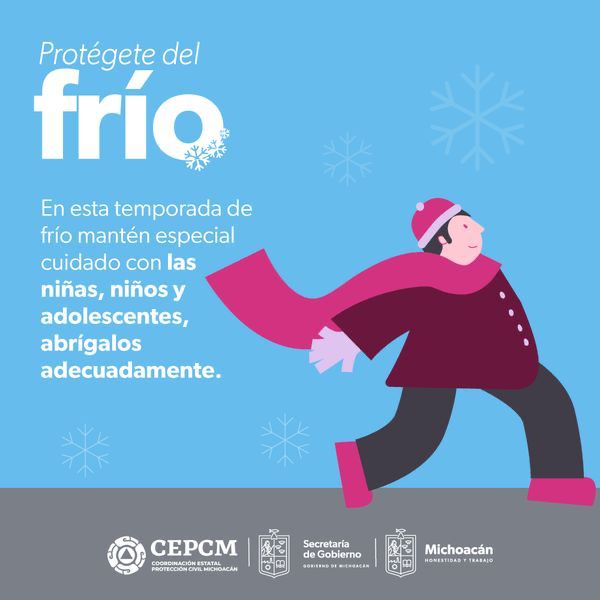 Advierte PC posible caída de nieve o agua nieve en zonas serranas de Michoacán