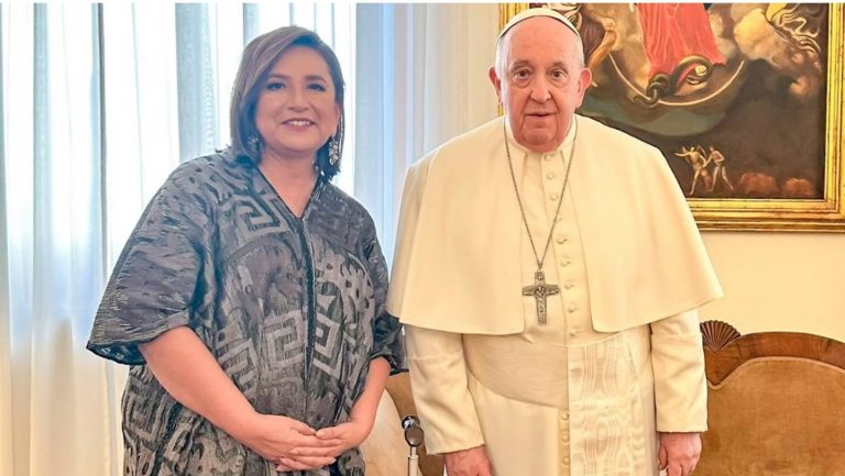 Se reúne Xóchitl Gálvez con su Santidad el Papa Francisco