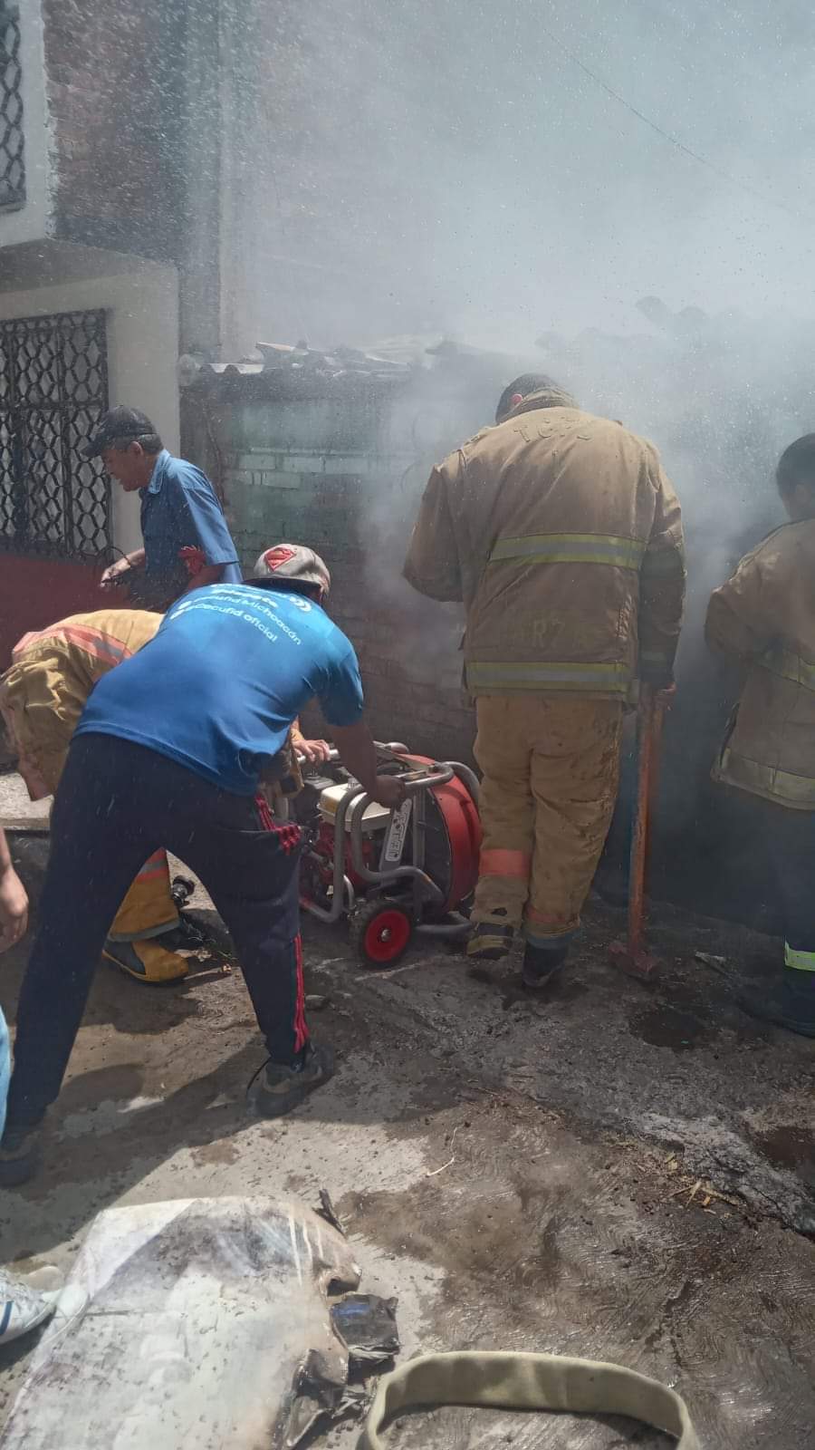 Por causas desconocidas un domicilio fue consumido por el fuego