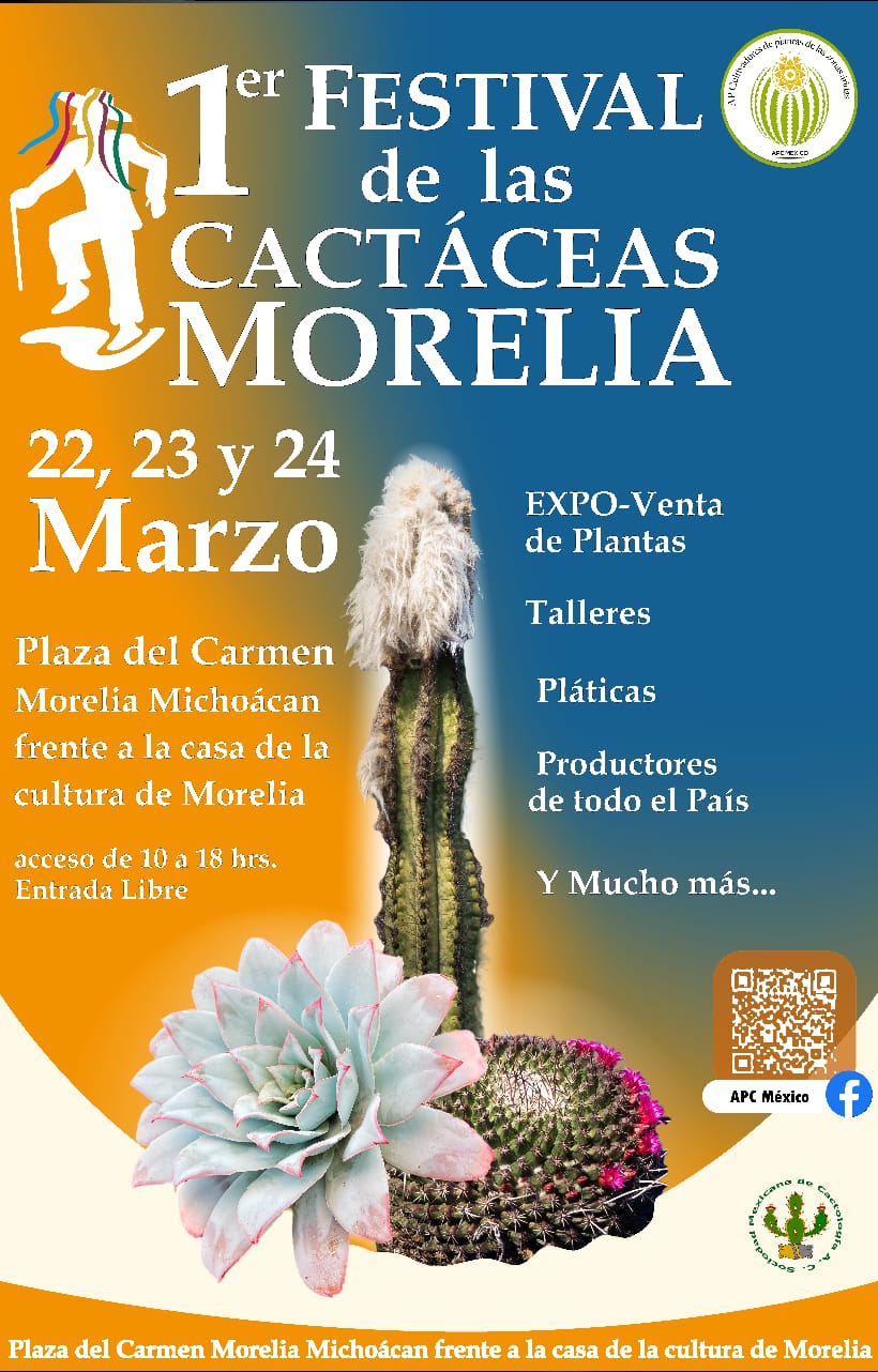 Invita Mayela Salas al 1er Festival de Cactáceas Morelia