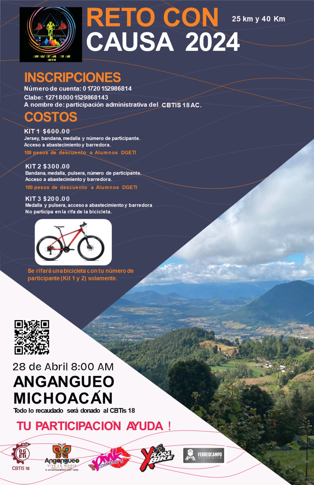 En Angangueo se realizará el Reto Ruta 18 evento MTB con causa