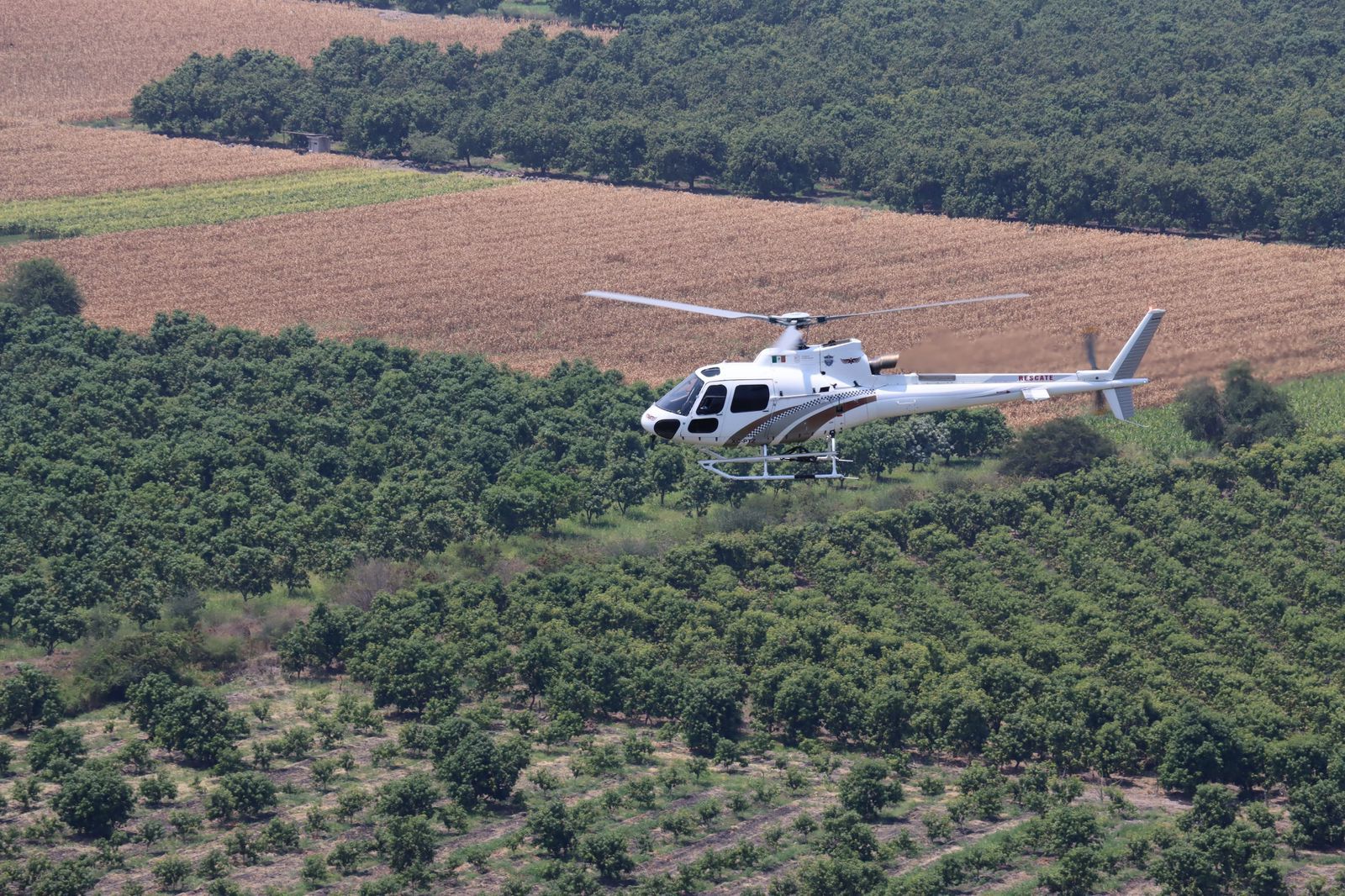Con dos helicópteros se cuida a turistas en la Siglo XXI