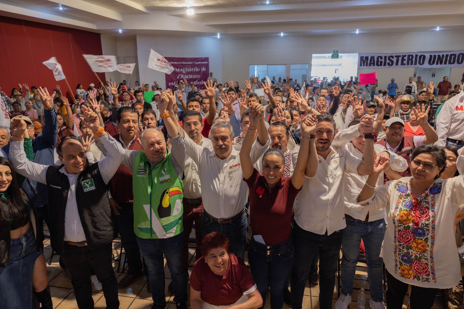 Desde el oriente michoacano, consolida Raúl Morón unidad de la 4T