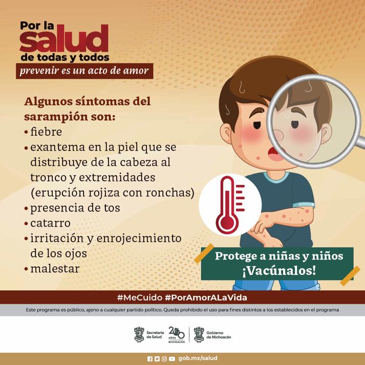 Todos los menores de 19 años deben vacunarse contra el sarampión: SSM