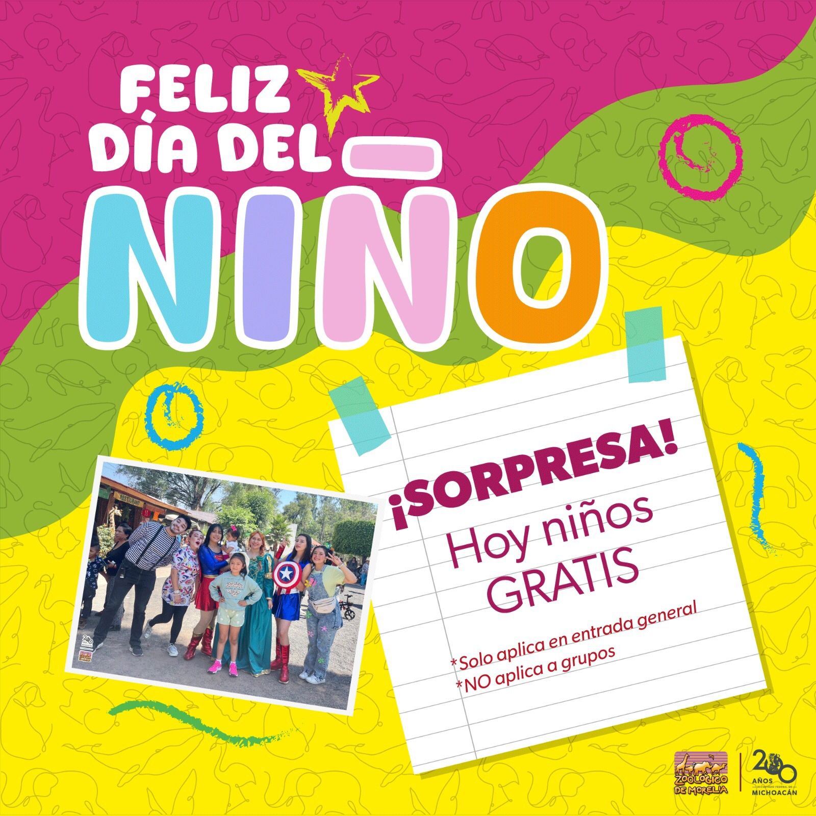 Día de aventuras para niñas y niños; hoy entran gratis hoy al Zoo de Morelia