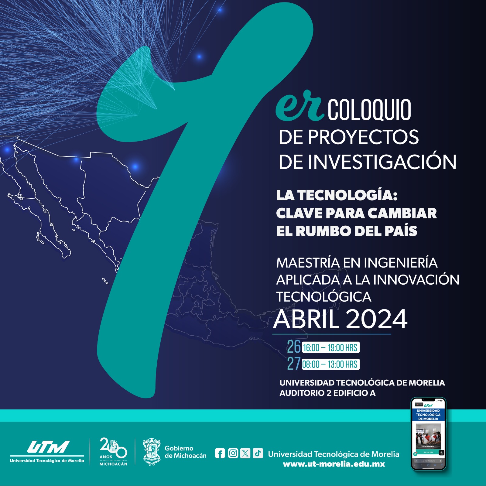Anuncia UTM primer Coloquio de Proyectos de Investigación