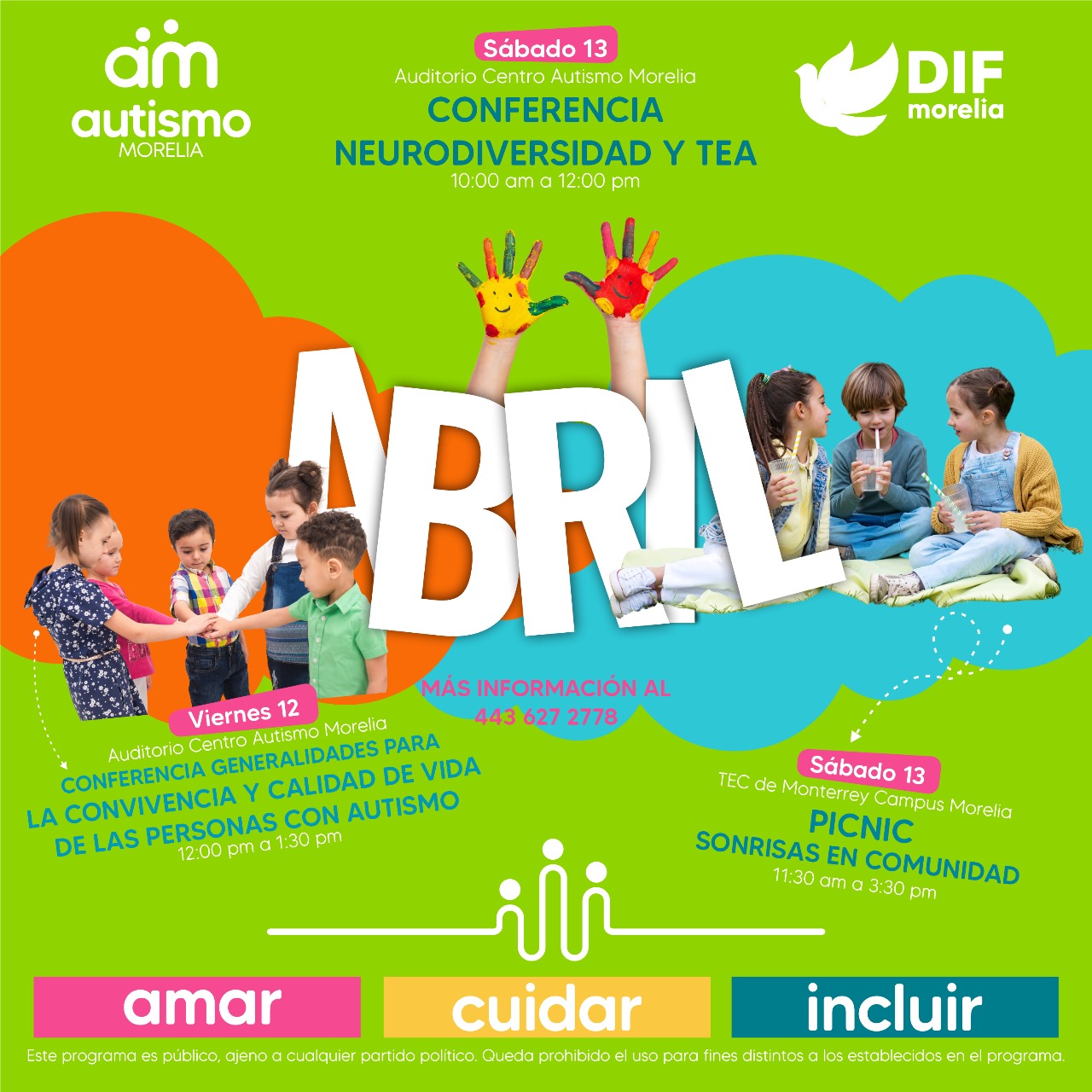 DIF Morelia invita a las actividades “Creando Comunidad – Morelia incluyente”