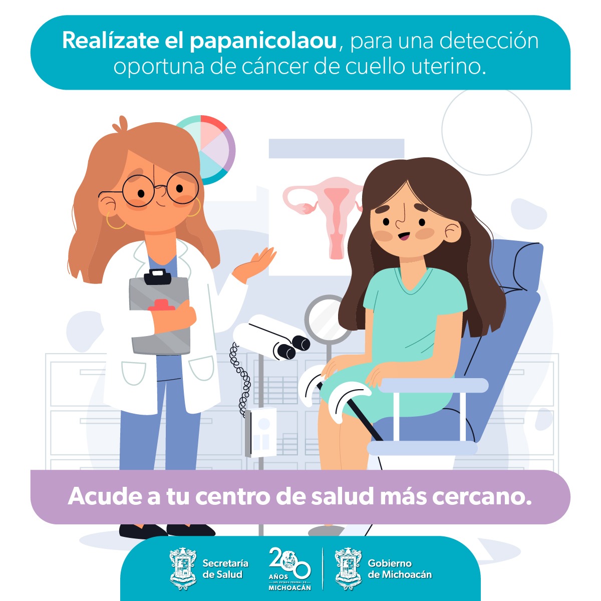 Centro de Salud de Morelia realiza pruebas gratuitas de Papanicolaou toda la semana