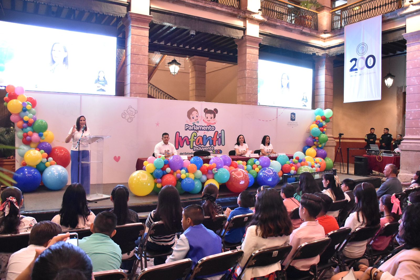 Parlamento Infantil Incluyente 2024: espacio de libertad y respeto para las niñas y niños de Michoacán