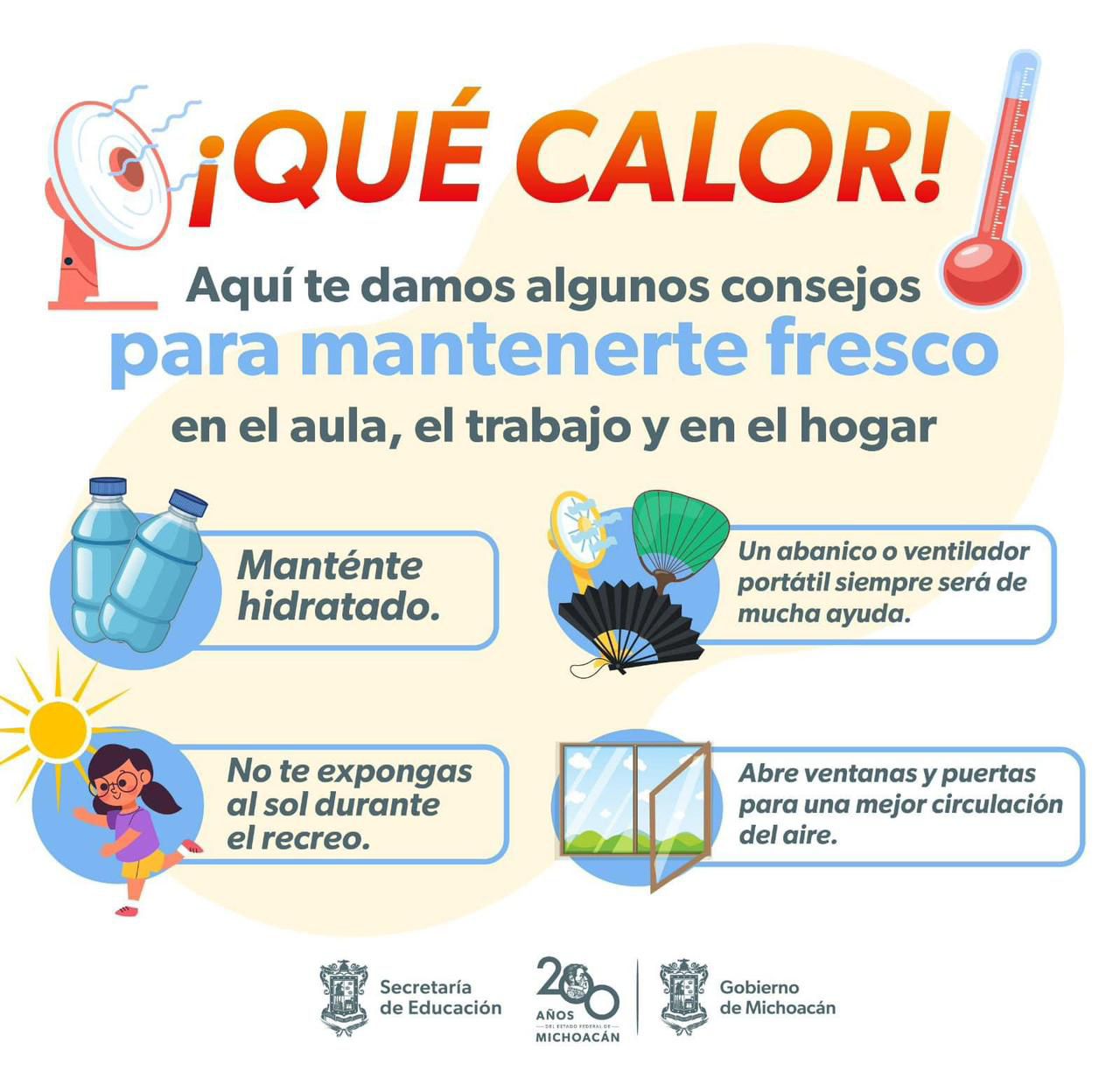 Temperaturas podrían superar los 45 °C; pide SEE tomar precauciones