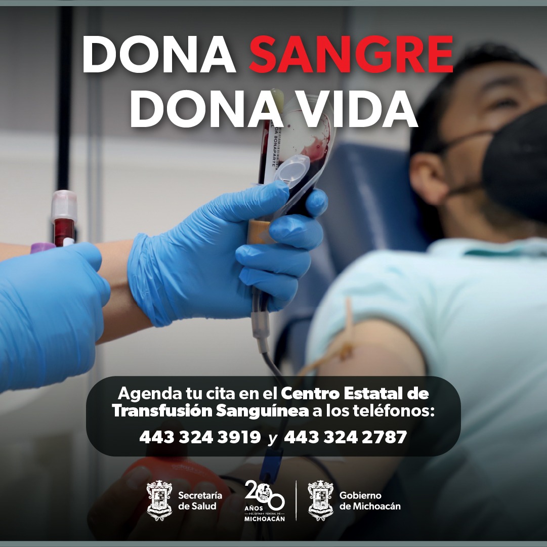 Donar sangre ayuda a salvar vidas; conoce los requisitos