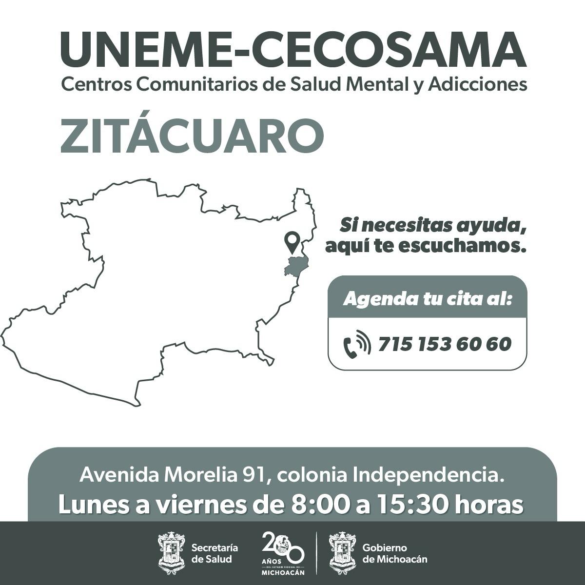 En Zitácuaro, SSM atiende problemas de salud mental en centro comunitario