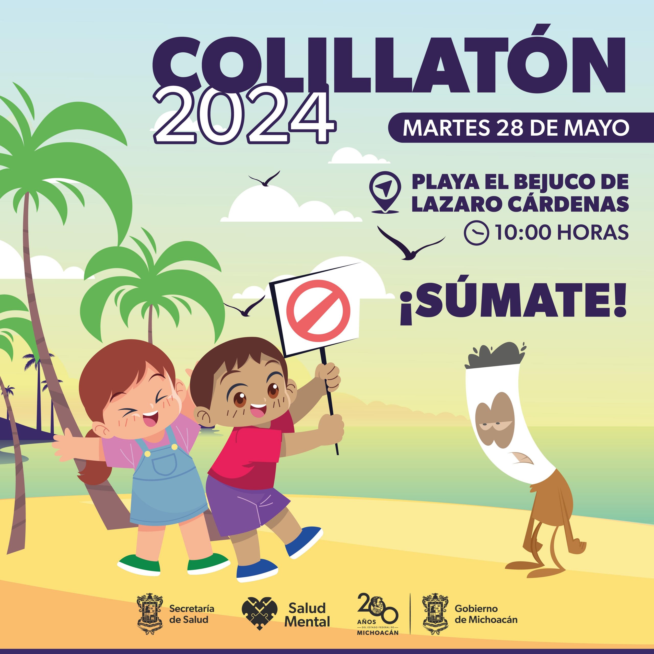 Así contamina una colilla de cigarro el mar; SSM invita a limpiar la playa El Bejuco