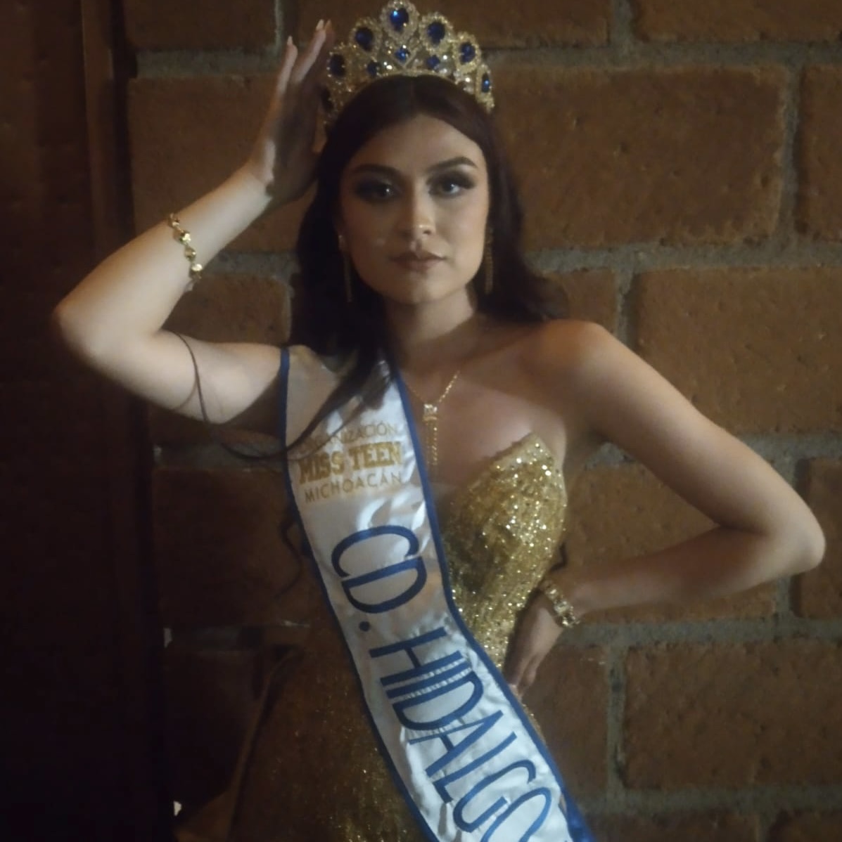 Selene Diaz fue coronada Miss Teen Ciudad Hidalgo