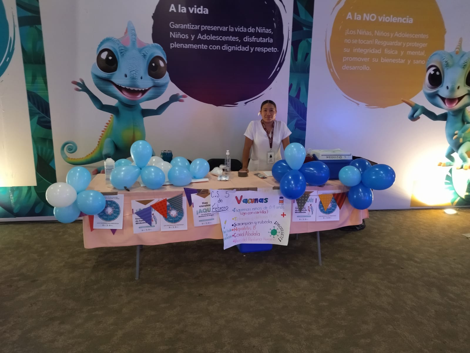 Mantiene SSM puesto de vacunación en el Festival Michoacán de Origen