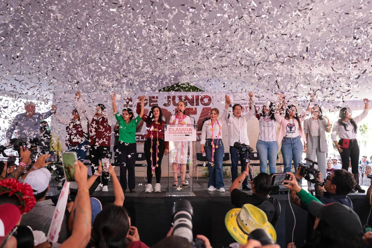 “DEL OTRO LADO YA RECONOCIERON SU DERROTA»: CLAUDIA SHEINBAUM CELEBRA RECONOCIMIENTO DEL PUEBLO DE MÉXICO RUMBO AL 2 DE JUNIO.