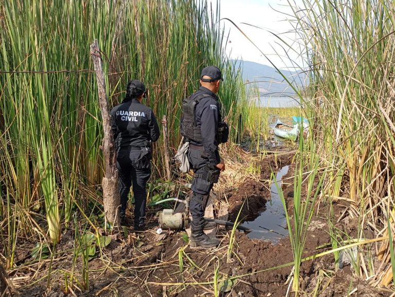 SP desactiva 3 tomas ilegales de agua en el lago de Zirahuén