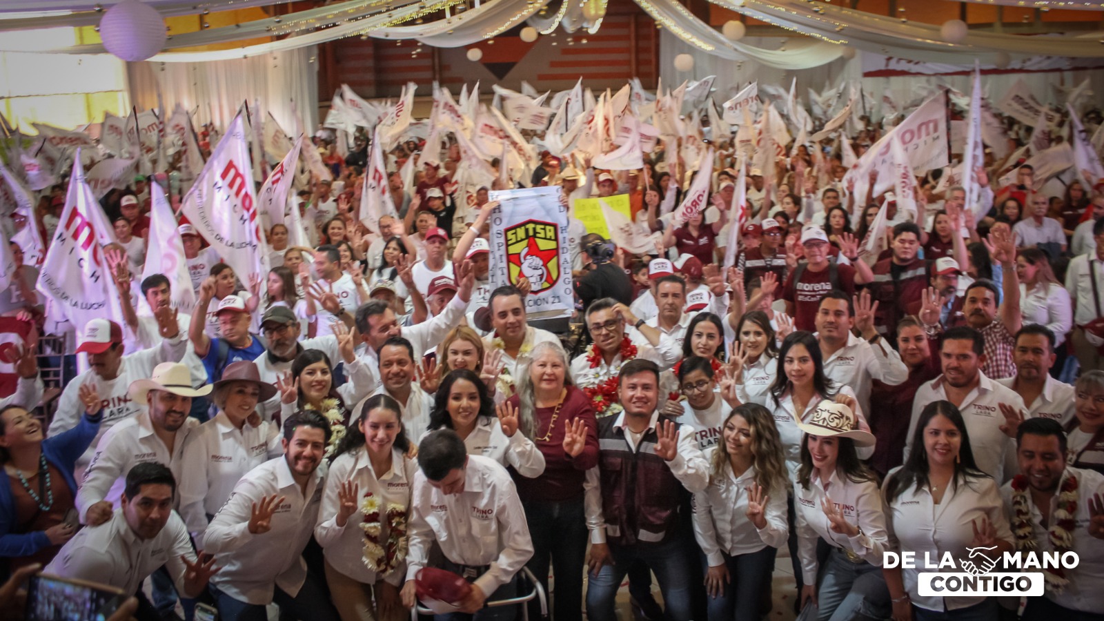 Éxito rotundo en el cierre de campaña:  Trino Lara