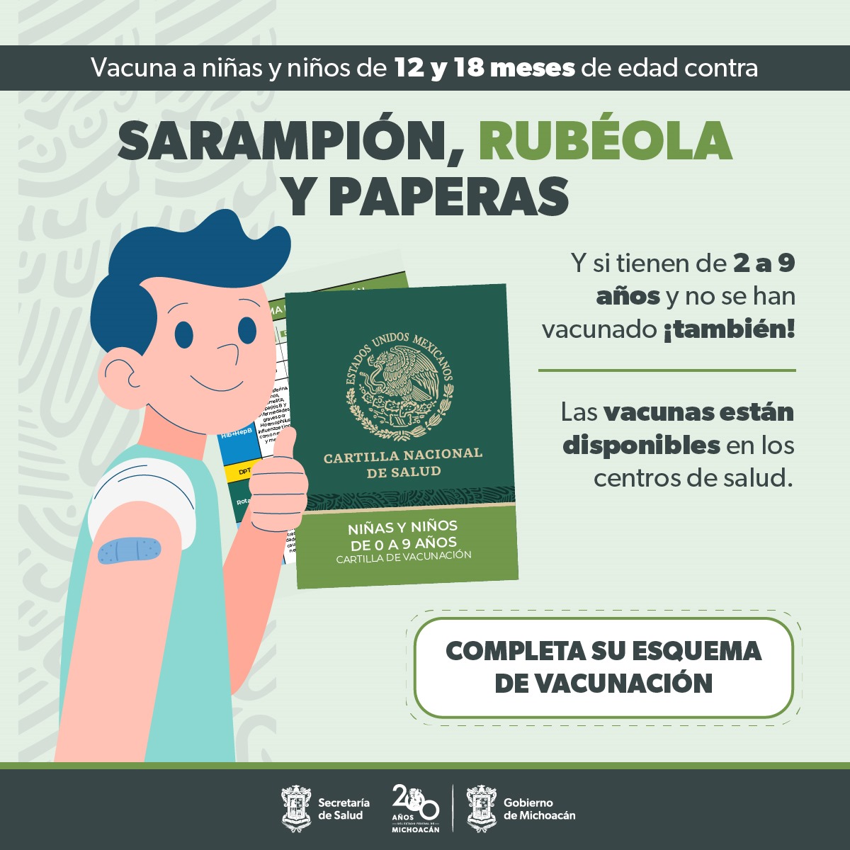 ¡Que no se te pase! Mañana concluye la campaña de vacunación infantil