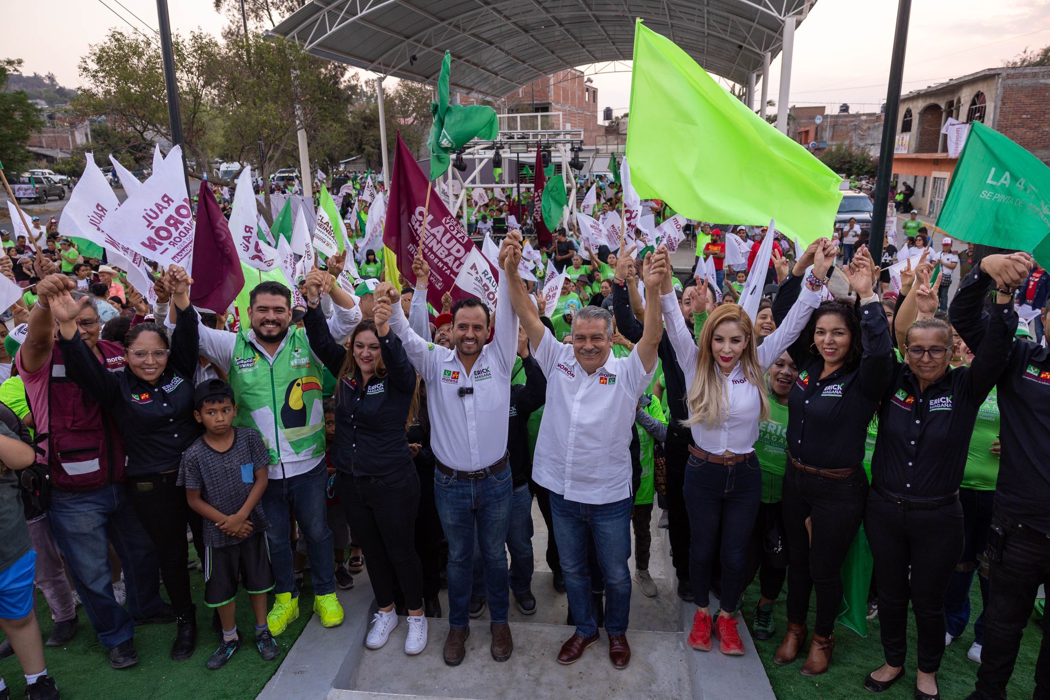 Claudia necesita el voto masivo por Morena para continuar la transformación, exhorta Morón