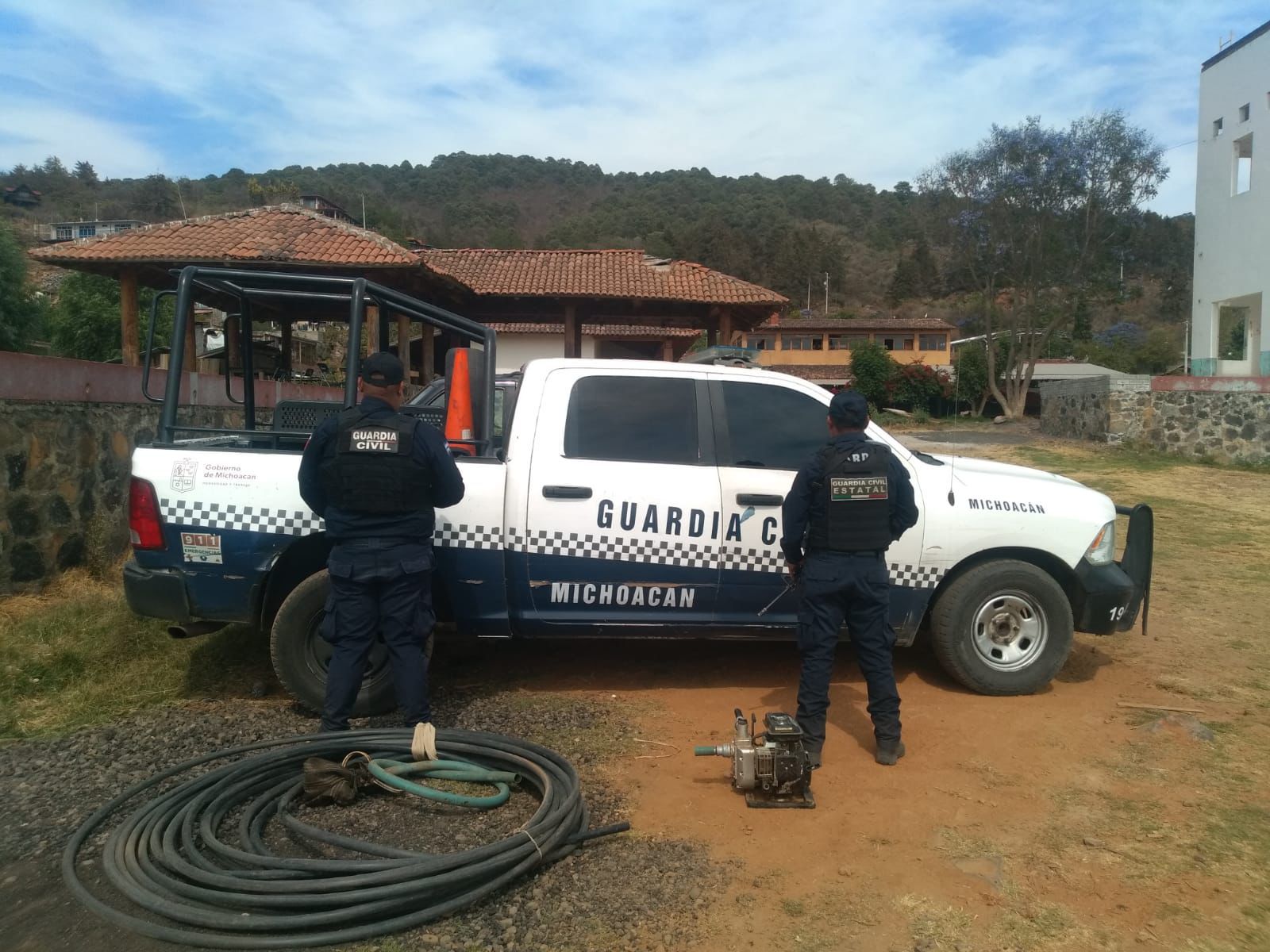 Guardia Civil inhabilita tomas ilegales de agua en Cointzio y Tzintzuntzan