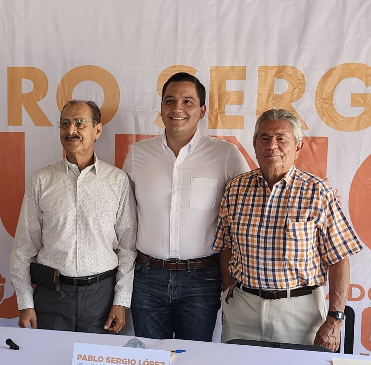 Pablo Sergio candidato a Diputado Local de Movimiento Ciudadano recibe el respaldo de Sergio Solis y Sergio Lopez Melchor