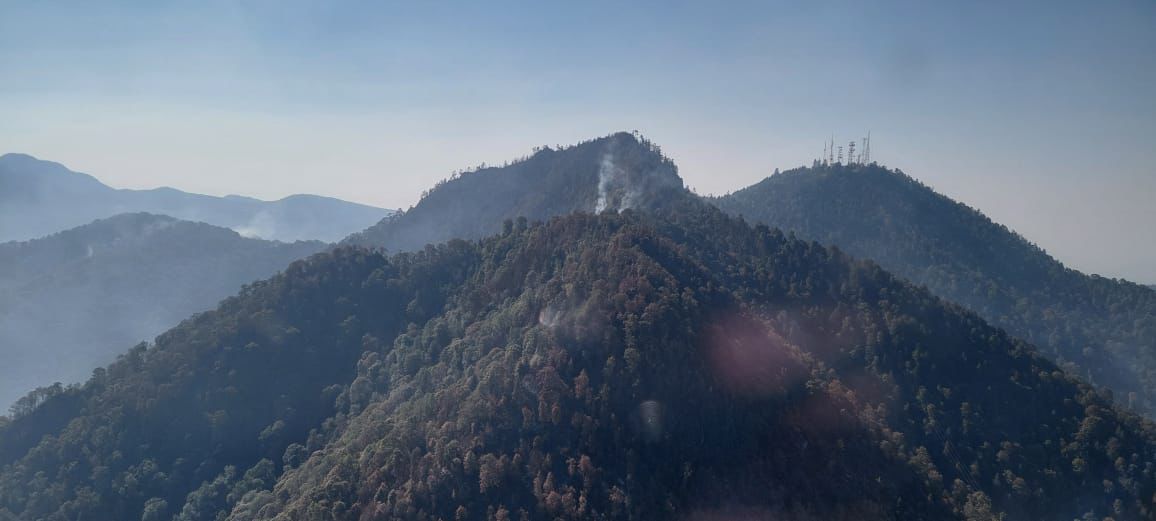 Controlado el incendio forestal en Cerro Burro de Pátzcuaro