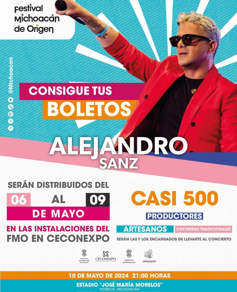 No te quedes con el “Corazón partío” y ve al Festival de Origen por tus boletos para Alejandro Sanz