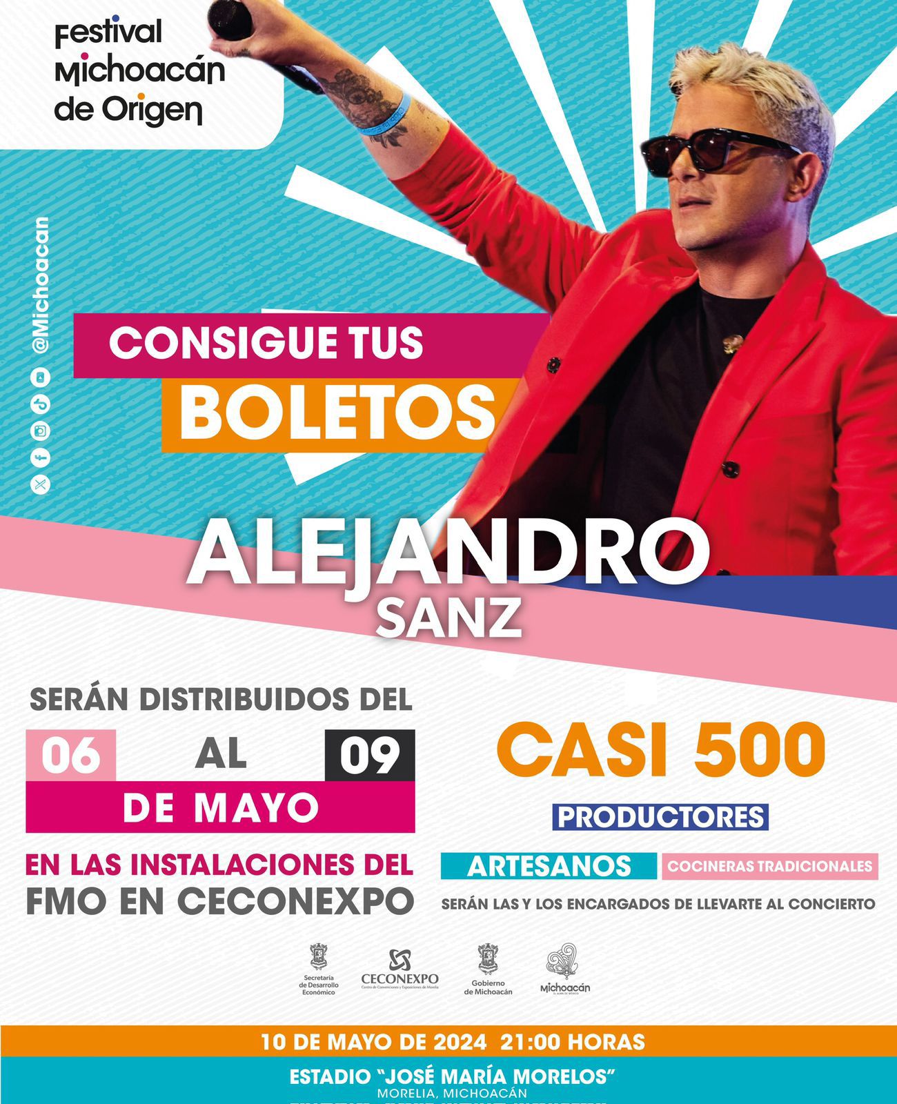 No te quedes con el “Corazón partío” y ve al Festival de Origen por tus boletos para Alejandro Sanz