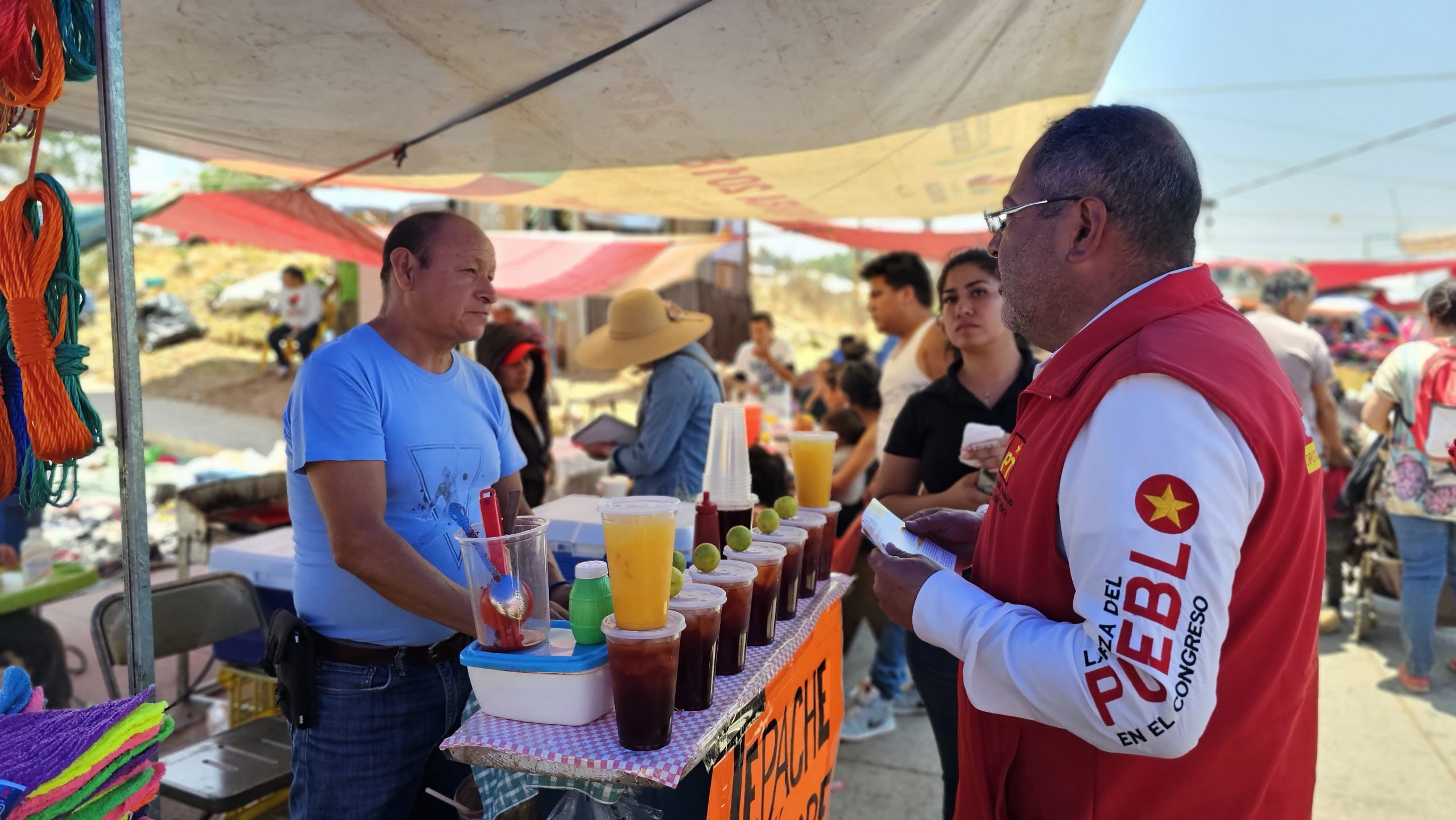 José Luis Téllez continúa haciendo campaña proselitista en Hidalgo y haciendo equipo con Luis Gildardo López