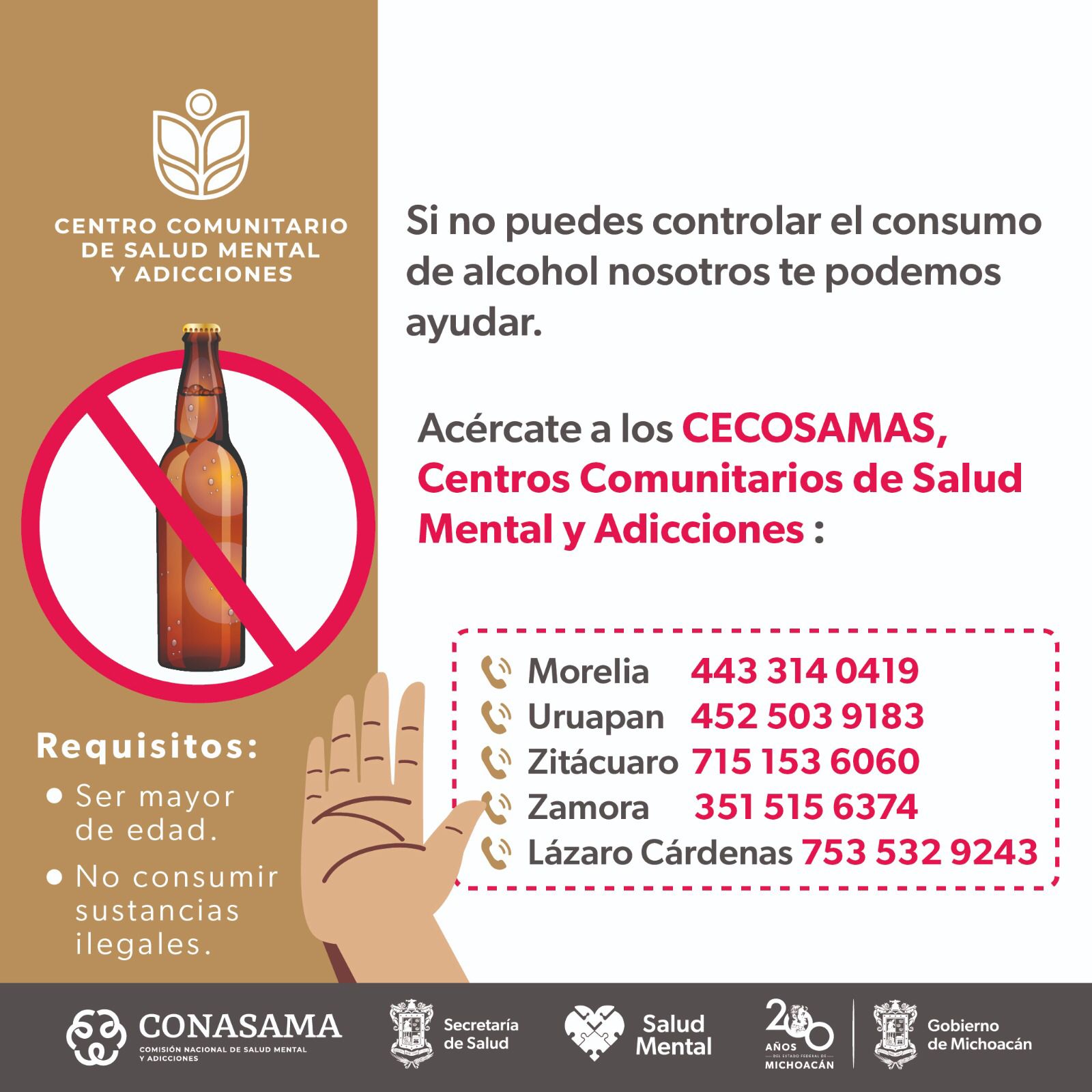 Superar la adicción al alcohol es posible en estos centros de ayuda de la SSM.