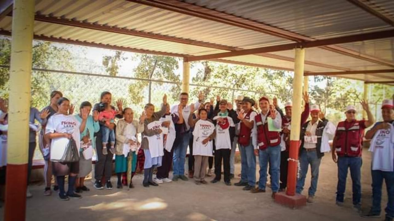 Trino Lara recibe respaldo de comunidades durante su gira por el Municipio de Hidalgo.