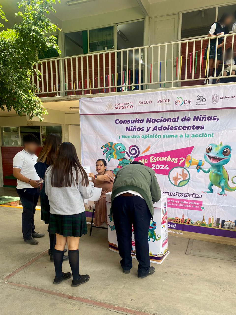 Copiosa participación de niñas, niños y adolescentes de Michoacán en consulta nacional del DIF