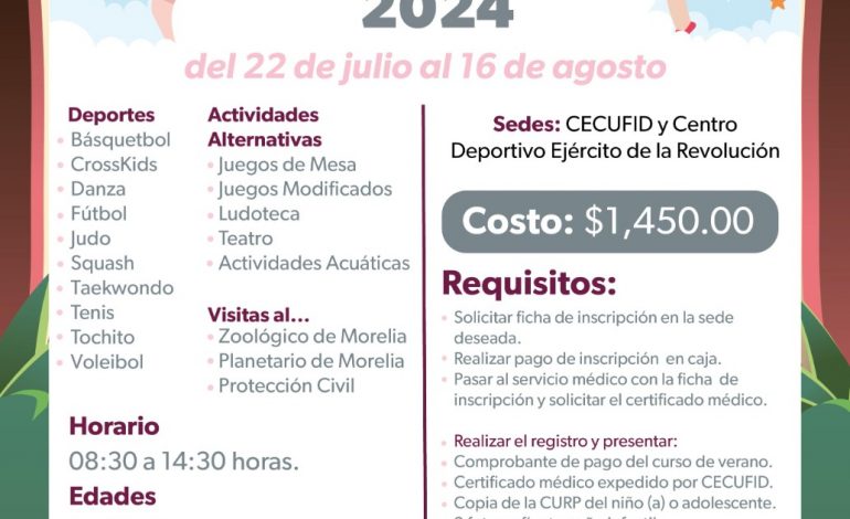 Conoce la oferta de cursos de verano y natación 2024 de la Cecufid