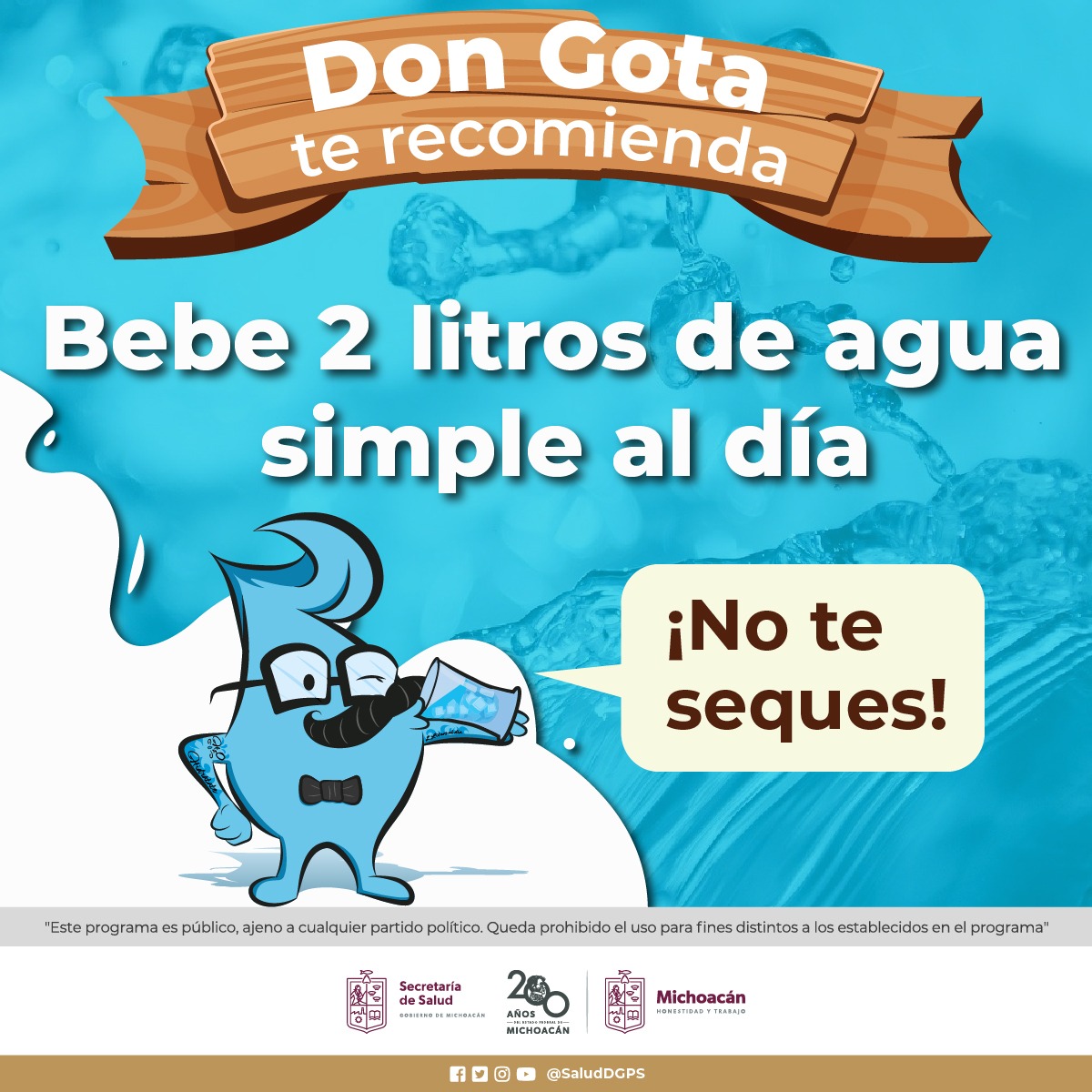 Hidrata tu cuerpo para prevenir malestares por el calor: SSM