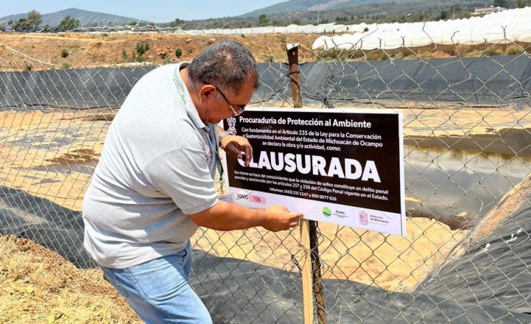 Clausuran olla de agua en Erongarícuaro identificada por el Guardián Forestal