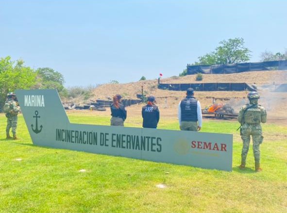 INCINERA FGR MÁS DE 900 KILOS DE COCAÍNA EN MICHOACÁN